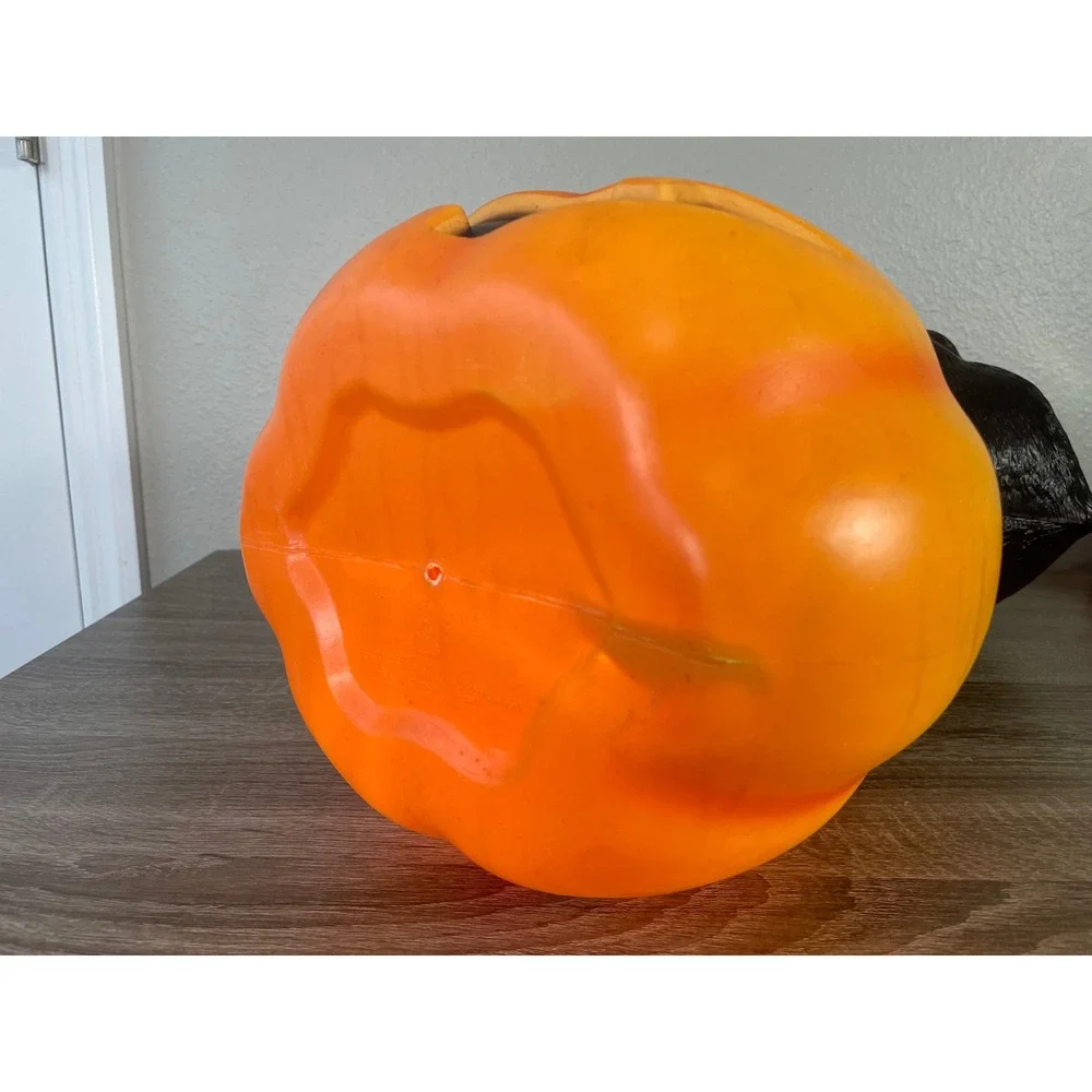 Ashland Halloween Black Cat Pumpkin Blow Mold Light Up Outdoor Decor 24 Inch